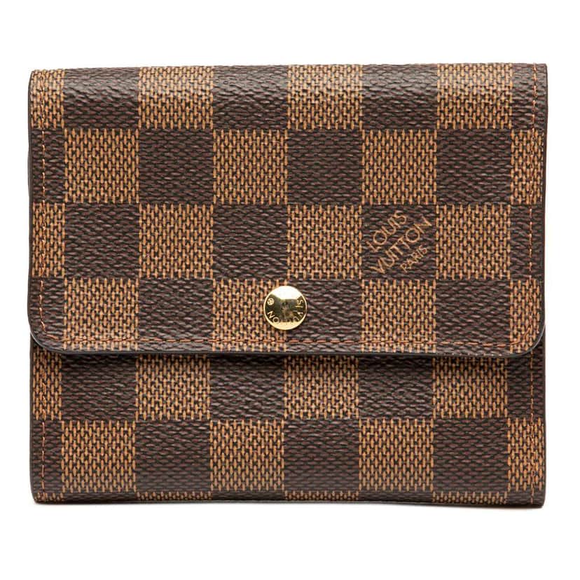 Louis Vuitton Damier Ebene Anais Compact Wallet Brown Good condition - Front View