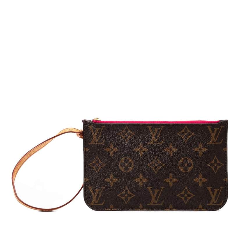 Louis Vuitton Monogram Neverfull Pochette PM Brown Good condition - Front View