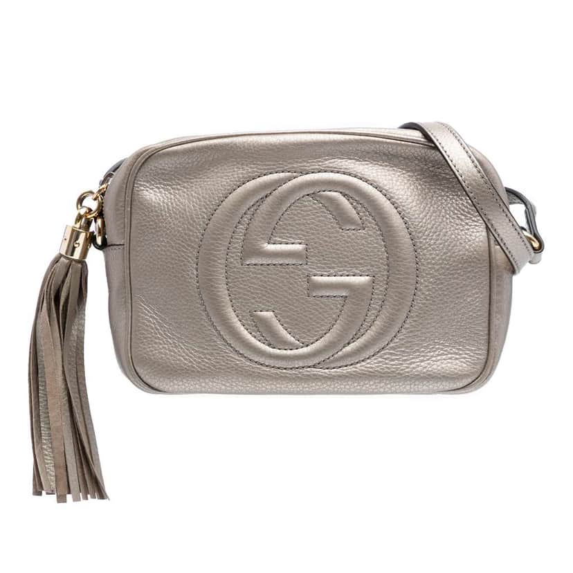 Gucci Leather Soho Disco Crossbody Gold Leather Good condition - Front View
