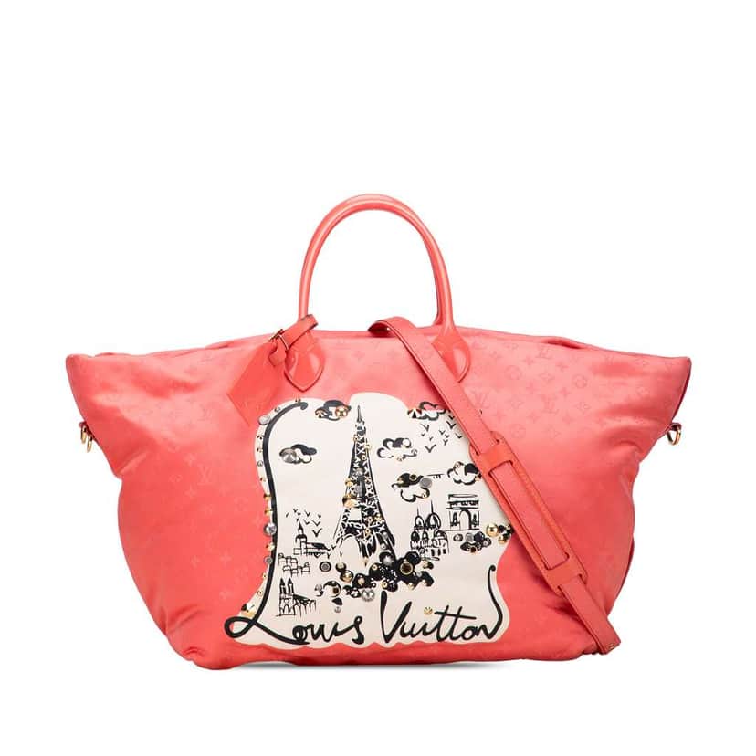 Louis Vuitton Monogram Nylon Nouvelle Vague Beach Bag Pink Good condition - Front View