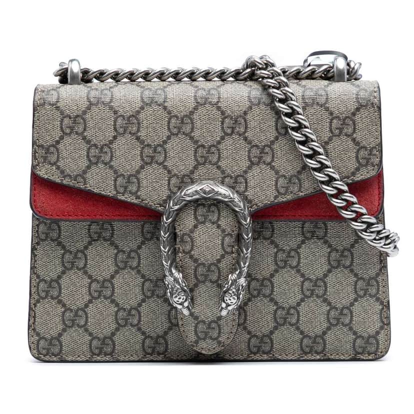 Gucci Small GG Supreme Dionysus Crossbody Brown Canvas Good condition - Front View