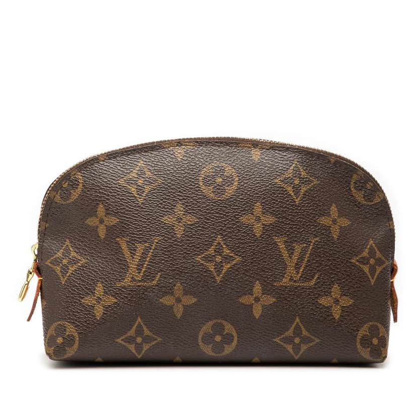 Louis Vuitton Monogram Cosmetic Pouch PM Brown Fair condition - Front View