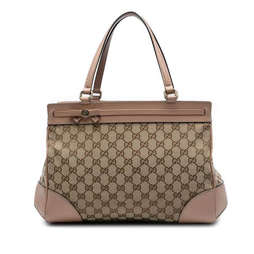 Gucci GG Canvas Mayfair Tote Brown Canvas Good condition - Front View