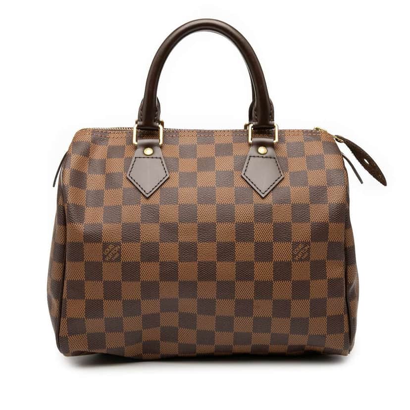 Louis Vuitton Damier Ebene Speedy 25 Brown Good condition - Front View