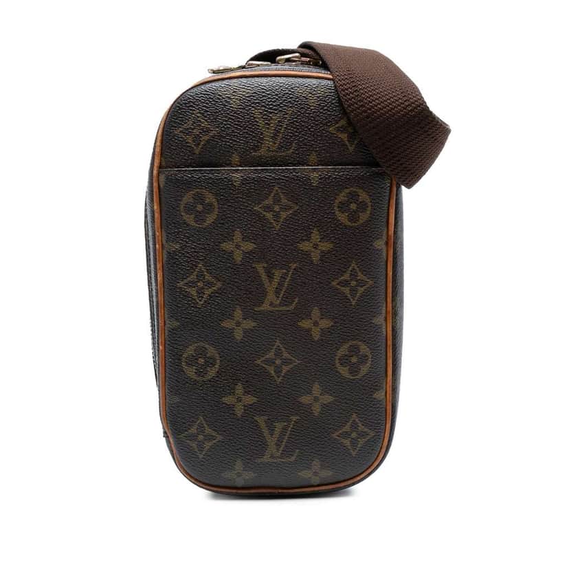 Louis Vuitton Monogram Pochette Gange Brown Good condition - Front View