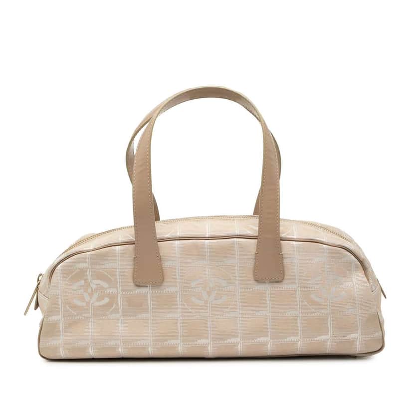 Chanel New Travel Line Nylon Handbag Brown Good condition - Front View