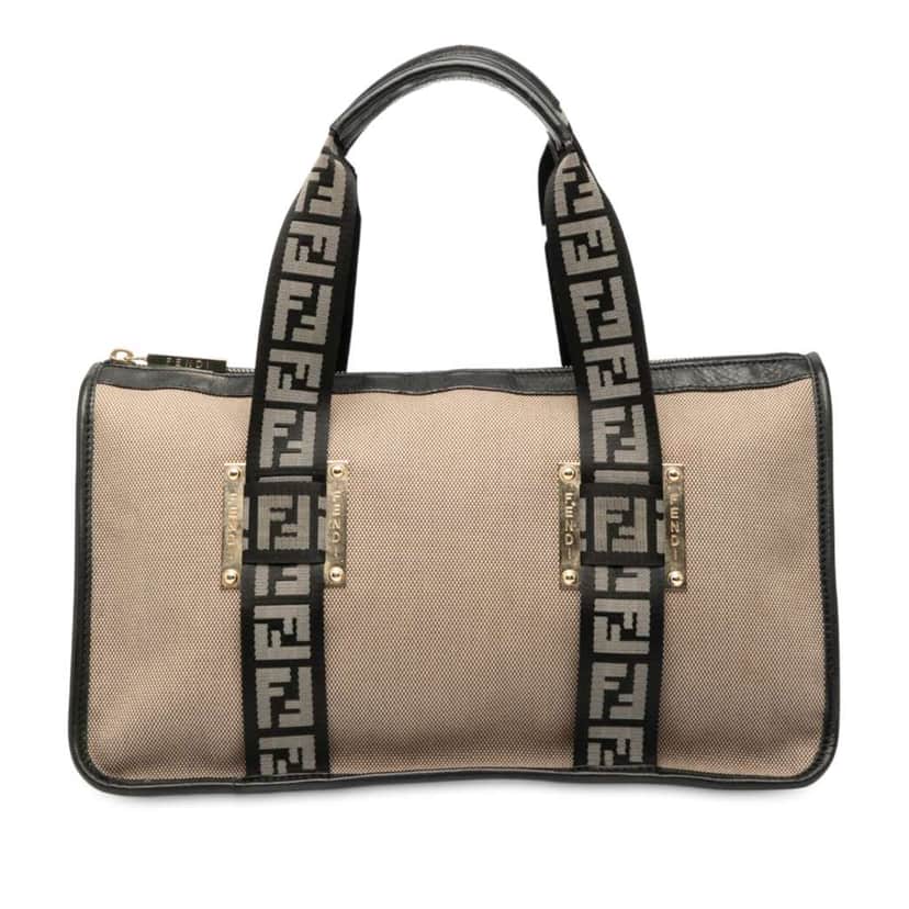 Fendi Canvas Handbag Brown Canvas Good condition - Front View
