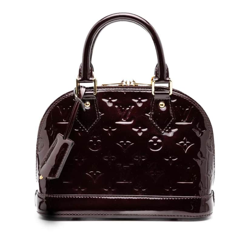 Louis Vuitton Monogram Vernis Alma BB Purple Leather Good condition - Front View
