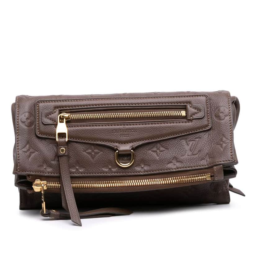 Louis Vuitton Monogram Empreinte Petillante Brown Leather Good condition - Front View