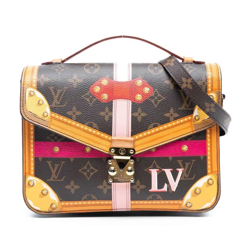 Louis Vuitton Monogram Summer Trunk Pochette Metis Brown Good condition - Front View