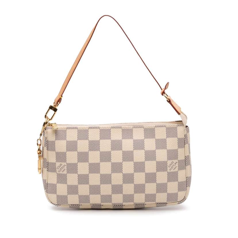Louis Vuitton Damier Azur Pochette Accessoires White Good condition - Front View