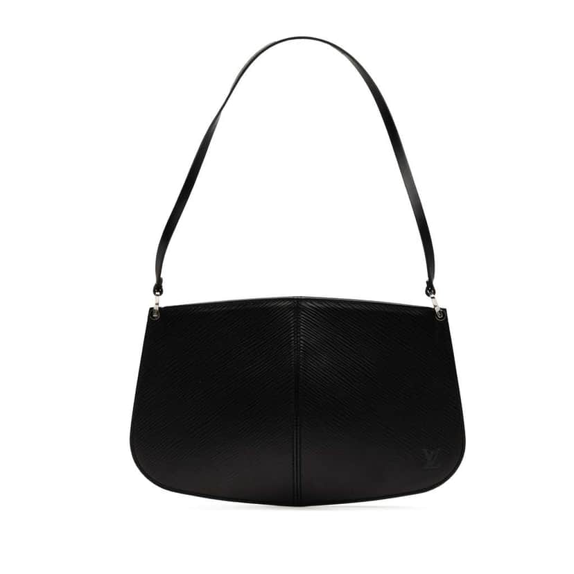 Louis Vuitton Epi Demi Lune Pochette Black Leather Good condition - Front View