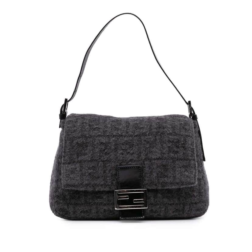 Fendi Zucca Wool Mamma Forever Grey Wool Good condition - Front View