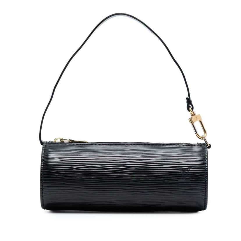Louis Vuitton Epi Pochette Papillon Black Leather Good condition - Front View