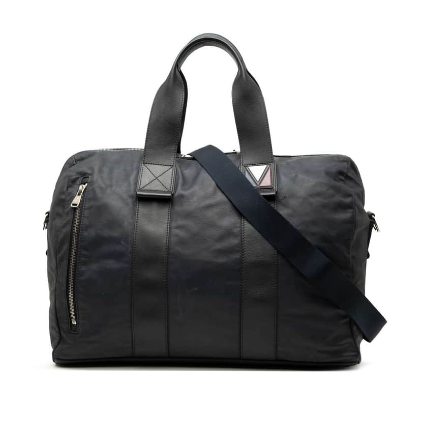 Louis Vuitton Calfskin V Line Start PM Blue Leather Good condition - Front View