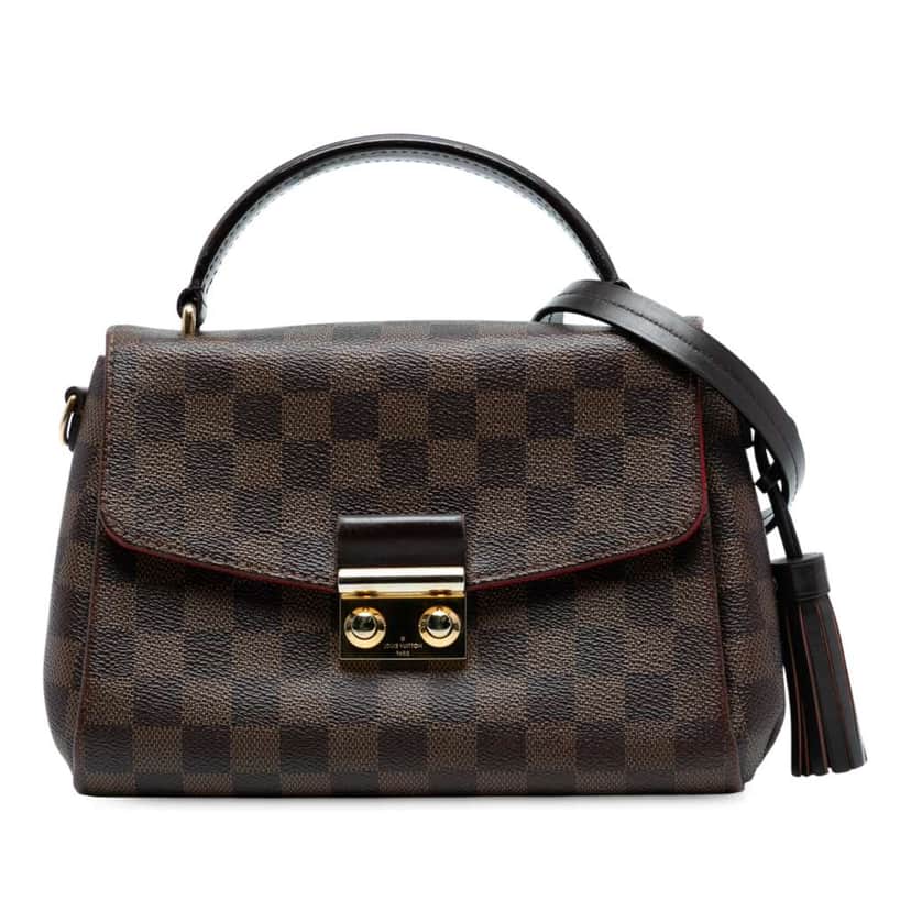 Louis Vuitton Damier Ebene Croisette Brown Good condition - Front View