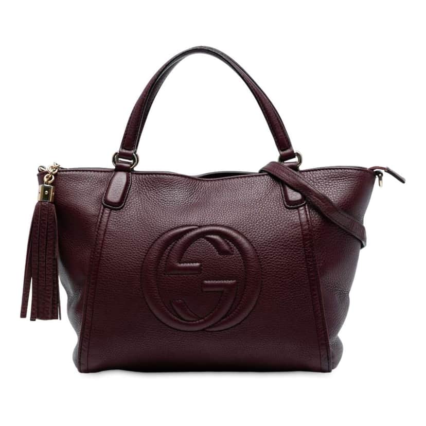 Gucci Small Leather Soho Cellarius Satchel Red Leather Good condition - Front View