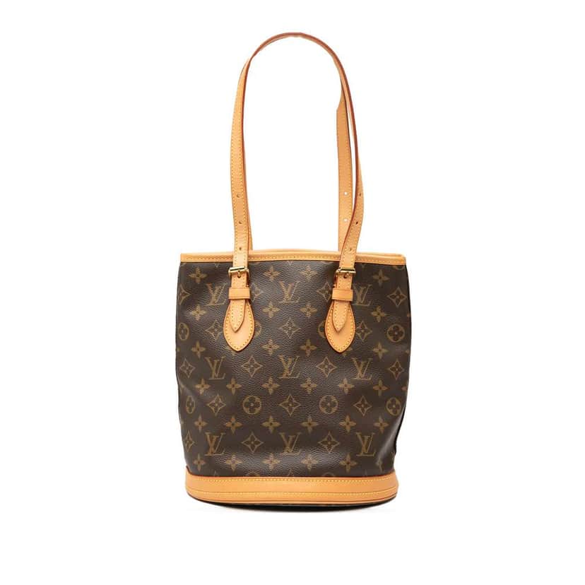 Louis Vuitton Monogram Petit Bucket Brown Good condition - Front View