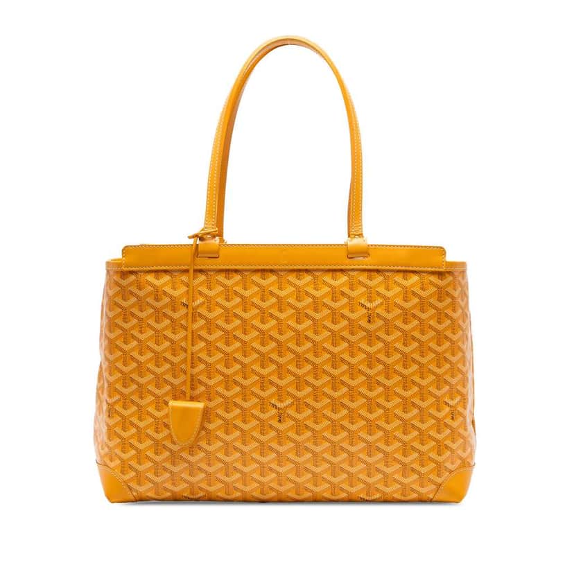 Goyard Goyardine Bellechasse PM Yellow Canvas Good condition - Front View
