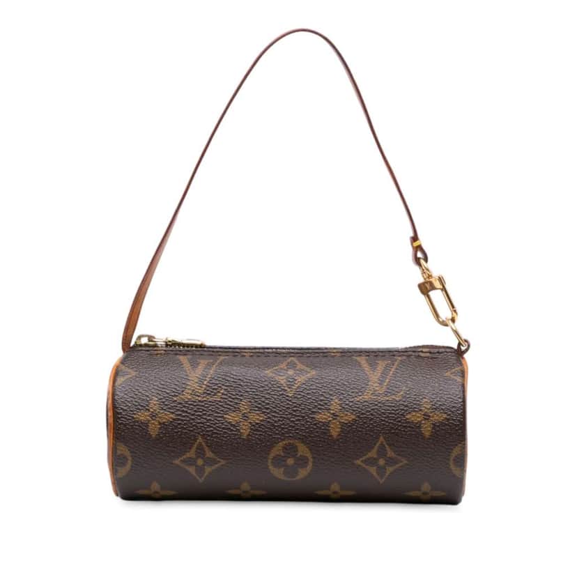 Louis Vuitton Monogram Papillon Pochette Brown Good condition - Front View