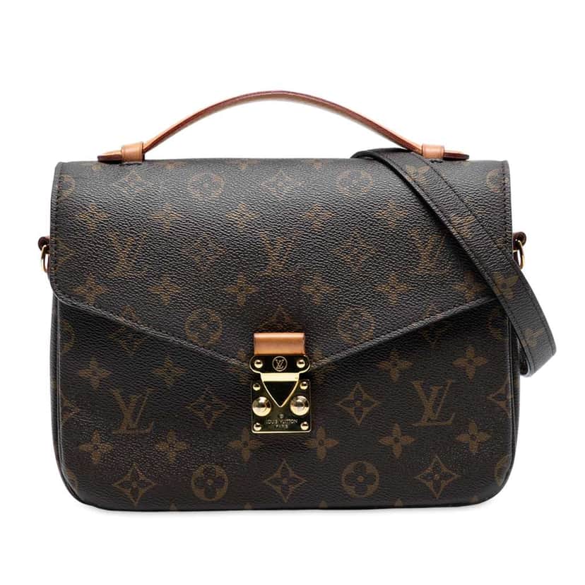 Louis Vuitton Monogram Pochette Metis Brown Good condition - Front View
