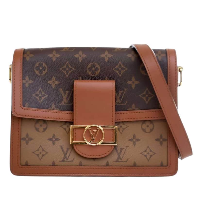 Louis Vuitton Monogram Reverse Dauphine MM Brown Good condition - Front View