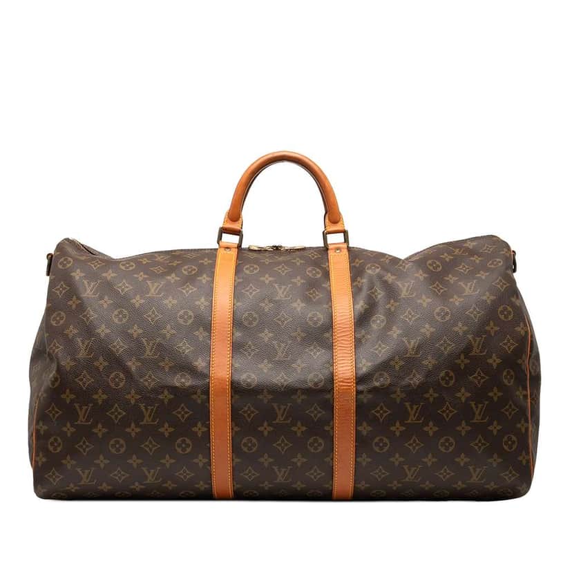 Louis Vuitton Monogram Keepall Bandouliere 60 Brown Good condition - Front View