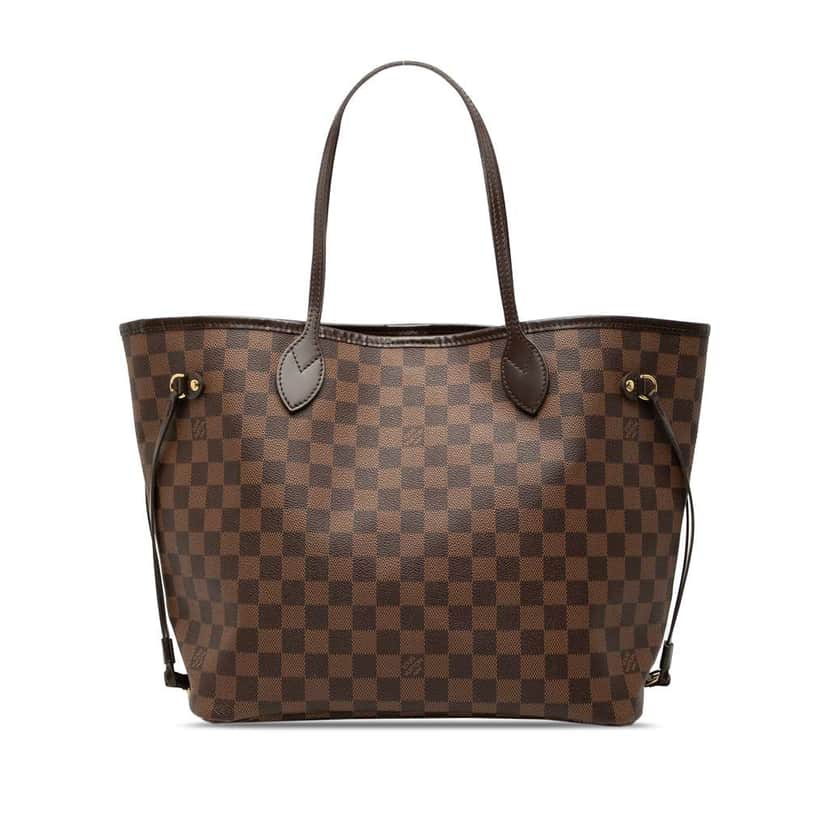 Louis Vuitton Damier Ebene Neverfull MM Brown Good condition - Front View