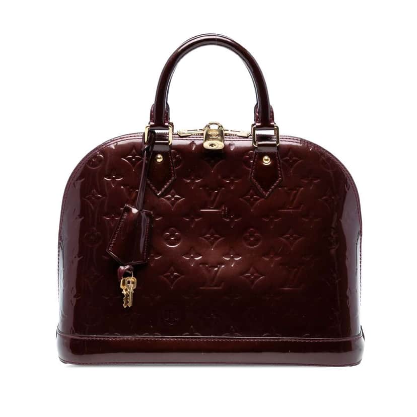 Louis Vuitton Monogram Vernis Alma PM Purple Leather Good condition - Front View