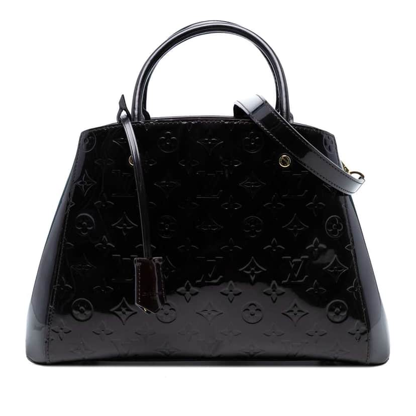 Louis Vuitton Monogram Vernis Montaigne MM Purple Leather Good condition - Front View