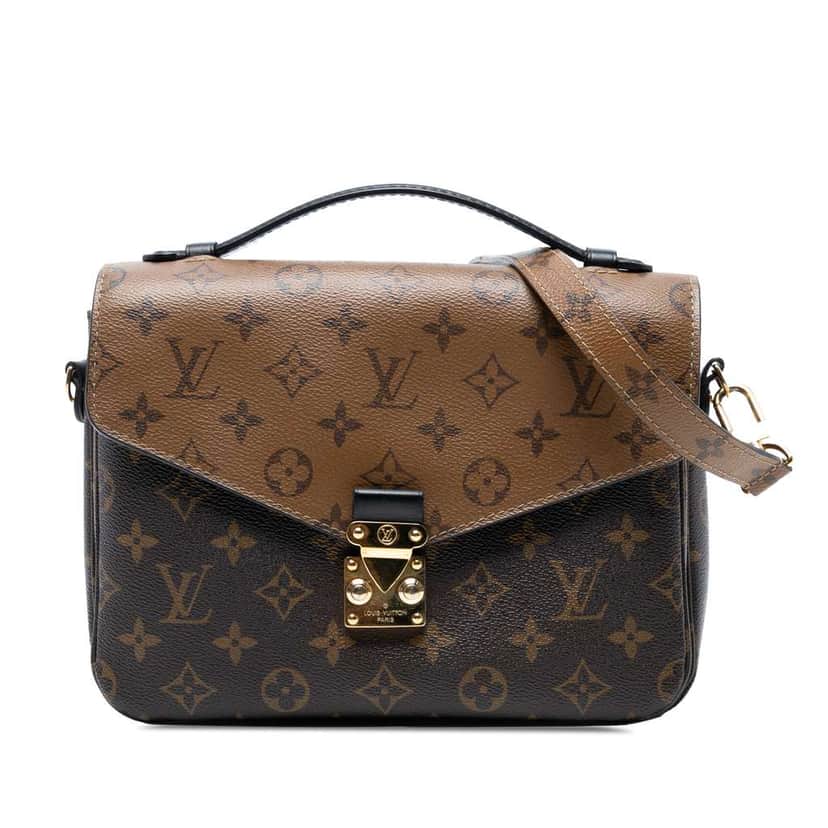 Louis Vuitton Monogram Reverse Pochette Metis Brown Good condition - Front View