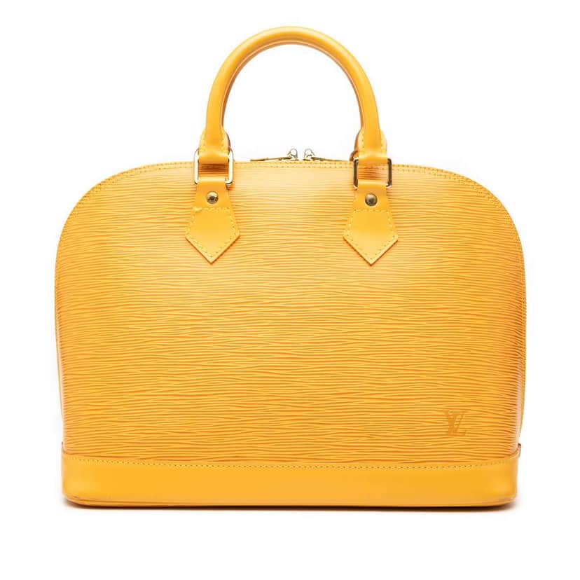 Louis Vuitton Epi Alma PM Yellow Leather Good condition - Front View