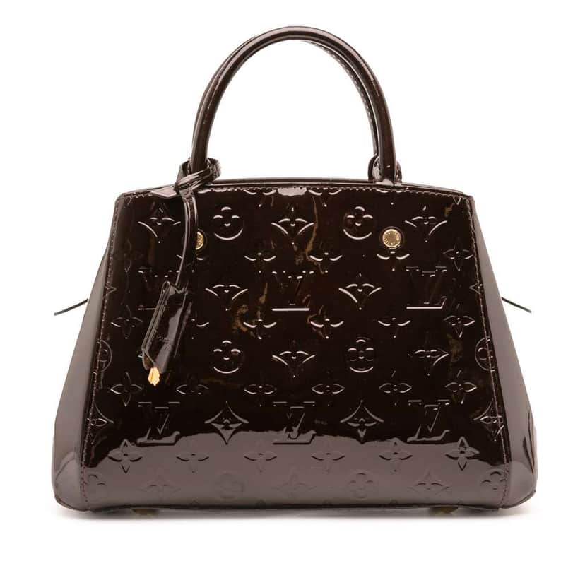 Louis Vuitton Monogram Vernis Montaigne BB Purple Leather Good condition - Front View