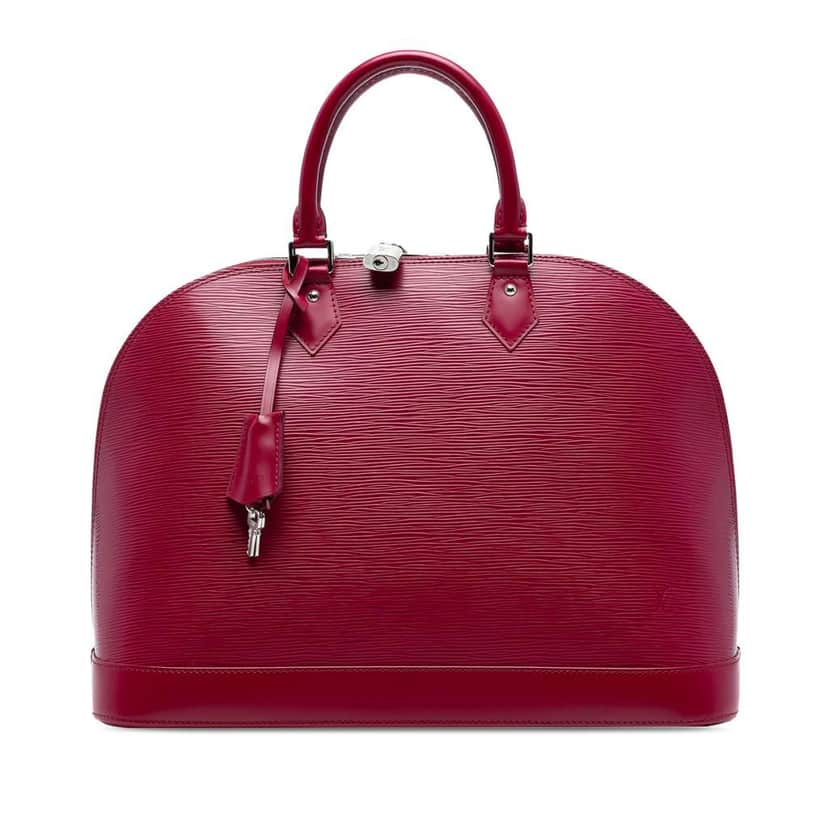 Louis Vuitton Epi Alma GM Pink Leather Good condition - Front View