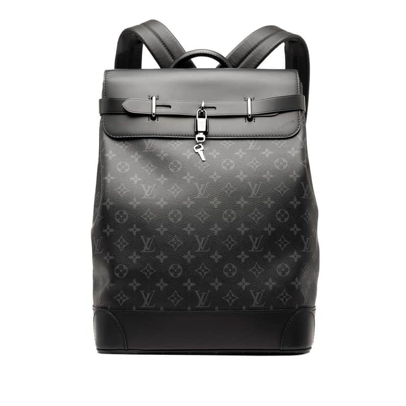 Louis Vuitton Monogram Eclipse Steamer Black Good condition - Front View