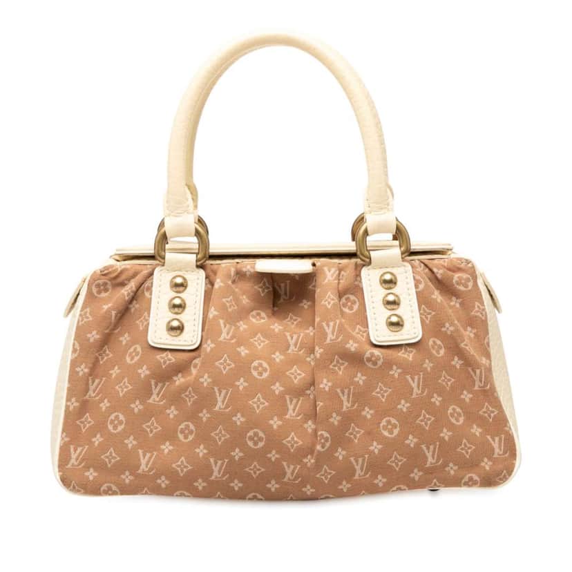 Louis Vuitton Monogram Mini Lin Trapeze PM Brown Canvas Good condition - Front View