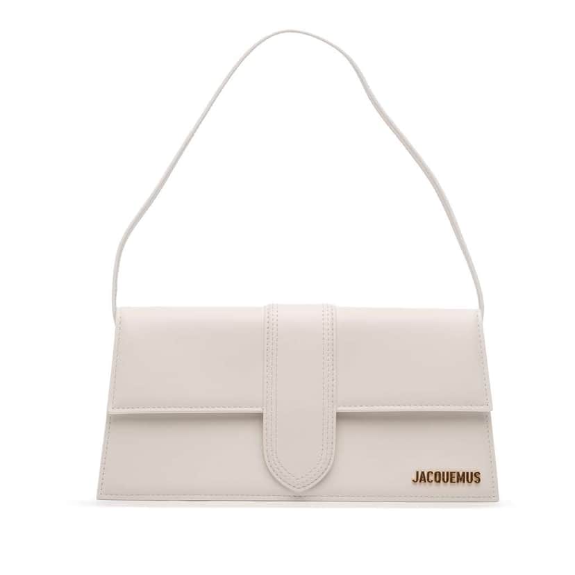 Jacquemus Calfskin Le Bambino Long White Leather Good condition - Front View