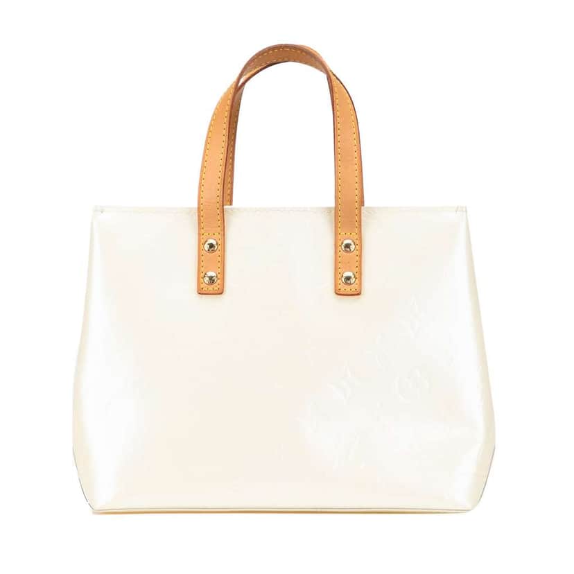 Louis Vuitton Monogram Vernis Reade PM White Leather Good condition - Front View