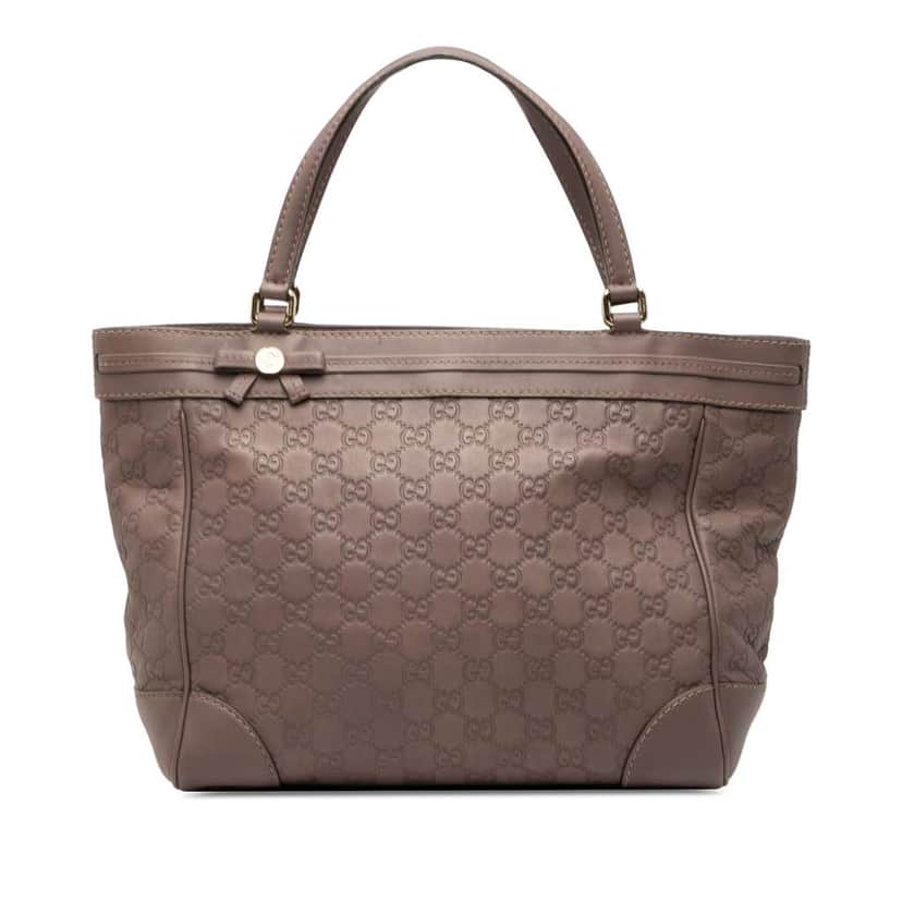 Gucci Guccissima Mayfair Tote Purple Leather Good condition - Front View