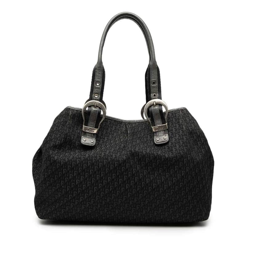 Dior Diorissimo Trotter Canvas Tote Black Canvas Good condition - Front View