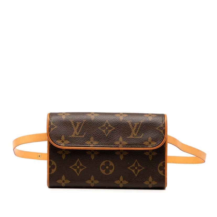 Louis Vuitton Monogram Pochette Florentine Brown Good condition - Front View