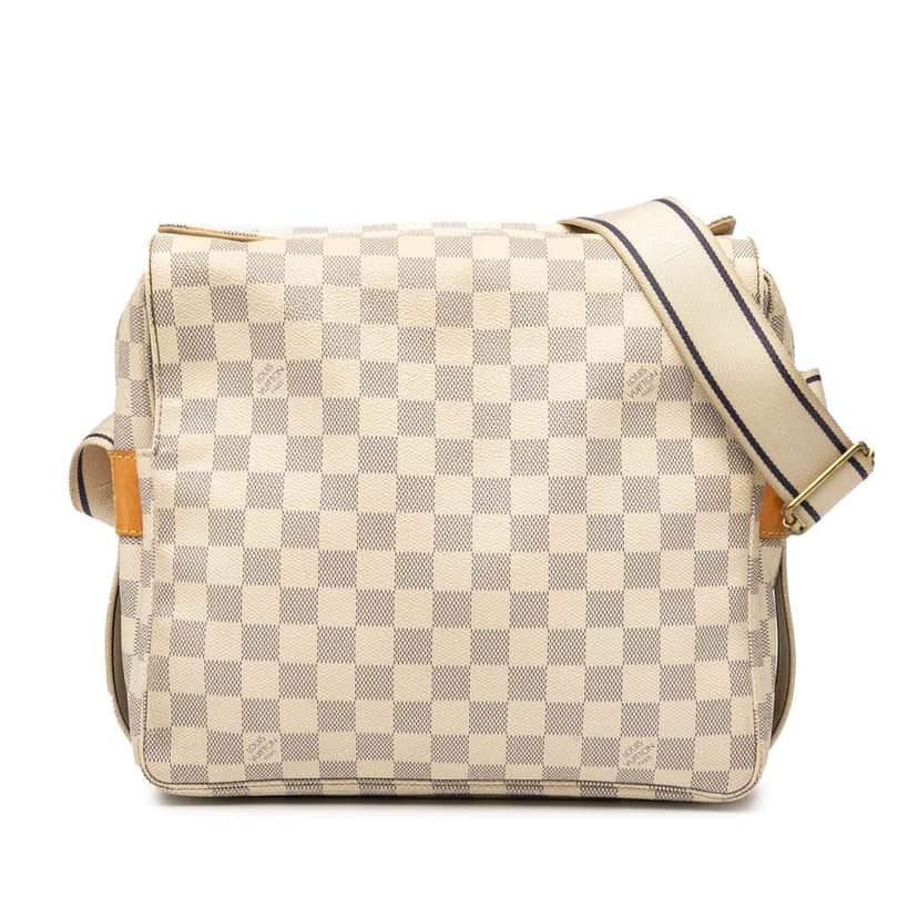 Louis Vuitton Damier Azur Naviglio White Good condition - Front View