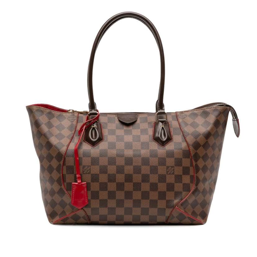 Louis Vuitton Damier Ebene Caissa MM Brown Canvas Good condition - Front View