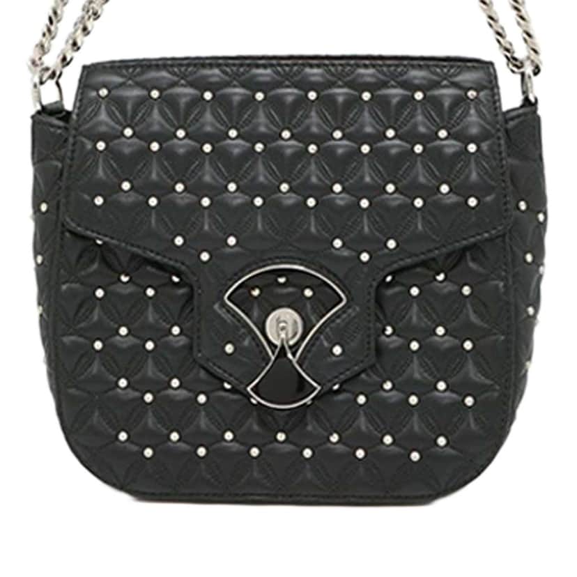 Bvlgari Medium Quilted Leather Divas Dream Crossbody Black Leather Good condition - Front View