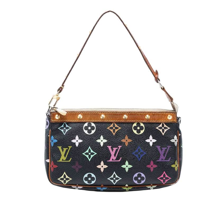 Louis Vuitton Monogram Multicolore Pochette Accessoires Black Good condition - Front View