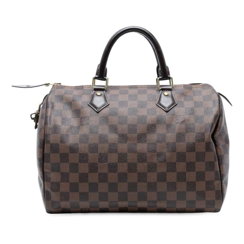 Louis Vuitton Damier Ebene Speedy 30 Brown Good condition - Front View