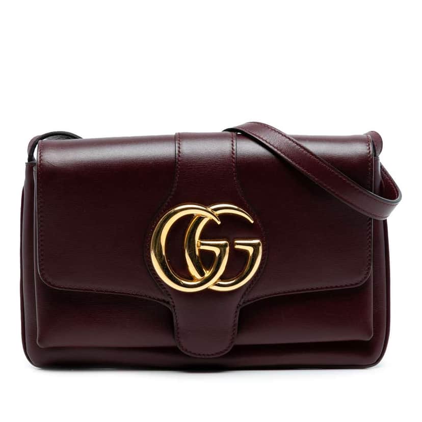 Gucci Small Leather Arli Crossbody Red Leather Good condition - Front View