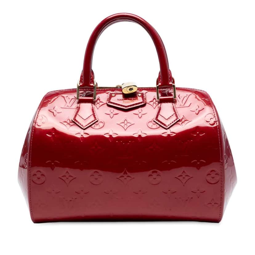Louis Vuitton Monogram Vernis Montana Red Leather Good condition - Front View