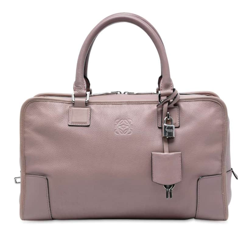 Loewe Leather Amazona 36 Purple Leather Good condition - Front View