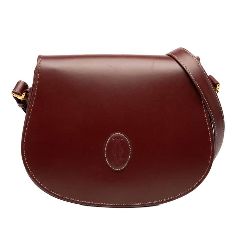 Cartier Leather Must de Cartier Shoulder Bag Red Leather Good condition - Front View